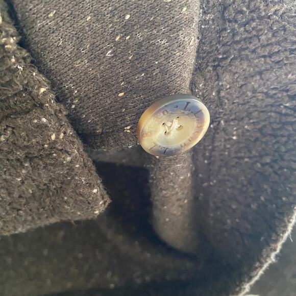 Vintage L.L. Bean Sherpa Cardigan Sweater Brown Tweed Womens Size Medium - Picture 5 of 8